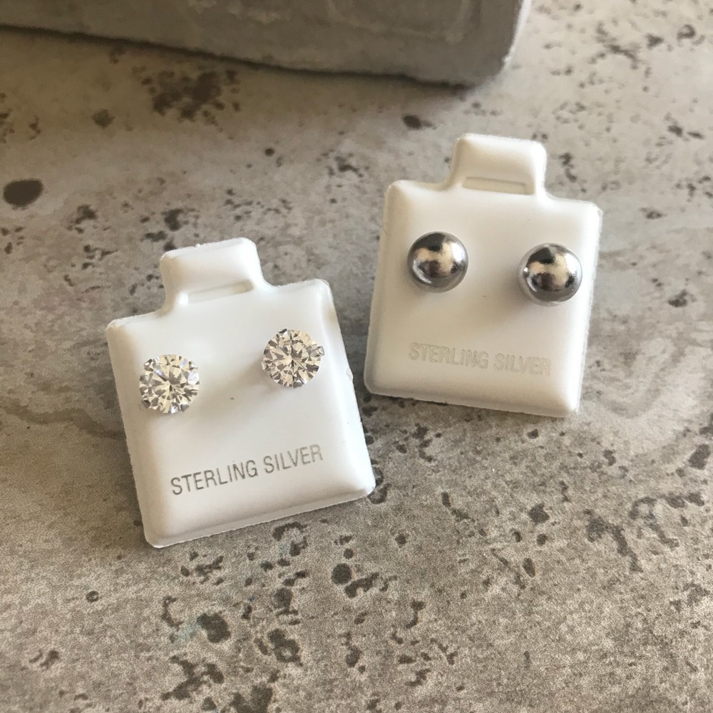 925 Sterling Silver Stud Earrings
